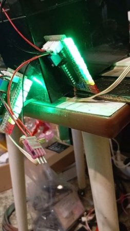 два индикатора уровней на LM3916N
