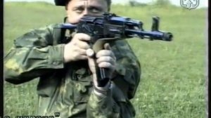 Изготовка для стрельбы стоя с использованием ремня АК