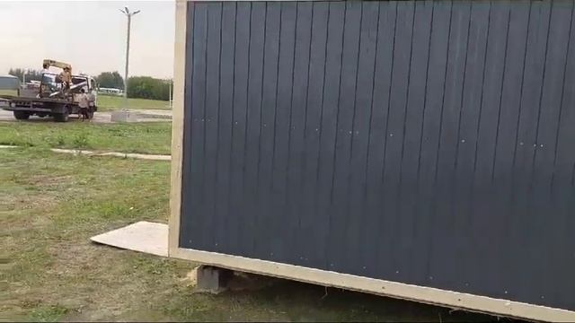 Домик из бытовки с кухней, спальней, туалетом и душевой. | «ПромСнаб» смотреть онлайн