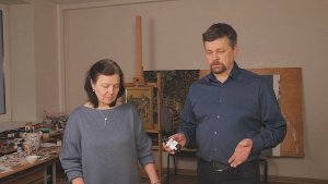 Покрытие иконы, написанной Ганозисом