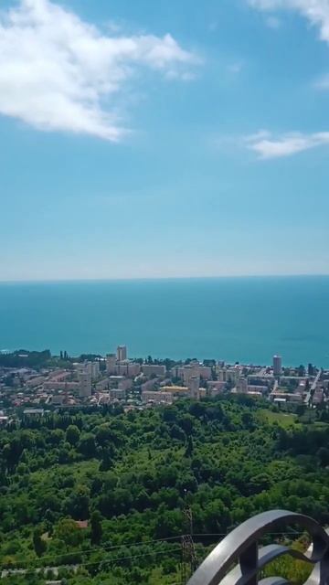 Смотровая Гагра,красивый вид на город