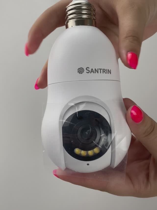 Wi-fi камера лампочка для видеонаблюдения SNI-L133W SD 3 Mpix Telegram: santrin_pro смотреть онлайн