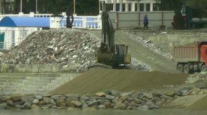 Реконструкция набережной продолжается