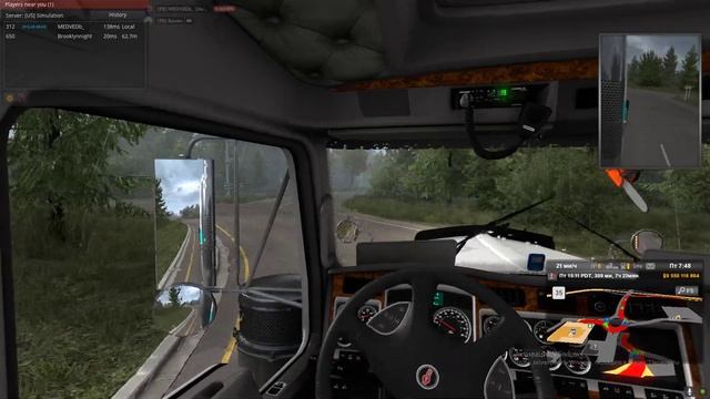 Изучаем все окольные пути и красивые места Вашингтона на дорогах American Truck Simulator'а.