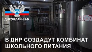 В ДНР создадут Комбинат школьного питания