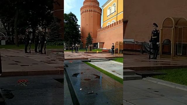Кремль. Вечный огонь. Смена караула. смотреть онлайн