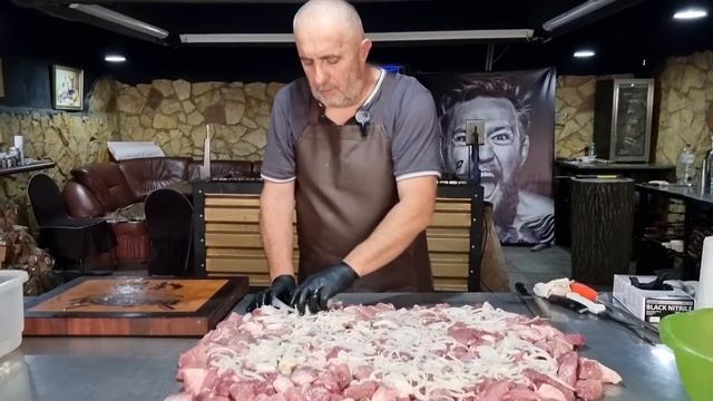 Шашлык из мякоти. Сколько чистого мясо 🍖 для шашлыка останется с 20 кг блинов. Люля кебаб курины смотреть онлайн