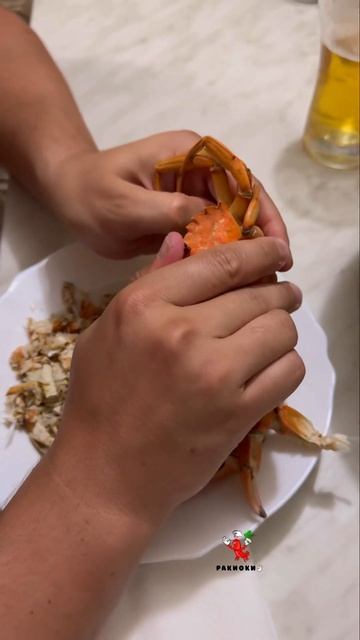 Пробуем Черноморского краба 🦀👀 #seafood #раки #ракиоки #крабы #рецепты #морепродукты #черноеморе