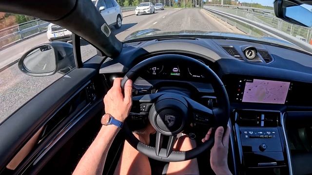 The New 680hp Porsche Panamera Turbo E-Hybrid POV DRIVE