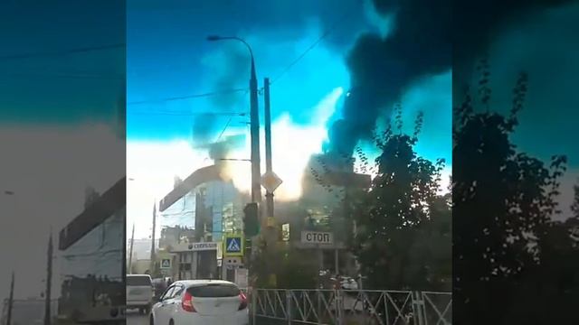 Сильный пожар в кафе Краснодара 1 смотреть онлайн