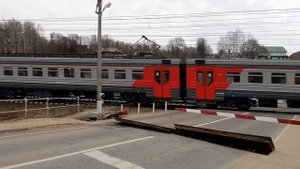 Электропоезд ЭД4М-0345 перегон Дмитров - Яхрома 23.04.2019
