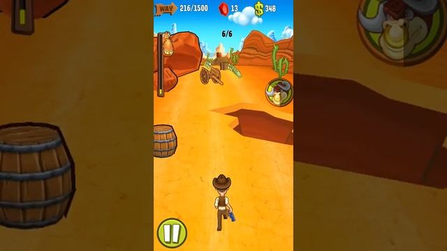 Shoot & Run: Western - Бег за Баксами, Злодеями и Приключениями! Игровой мультик для детей. смотреть онлайн