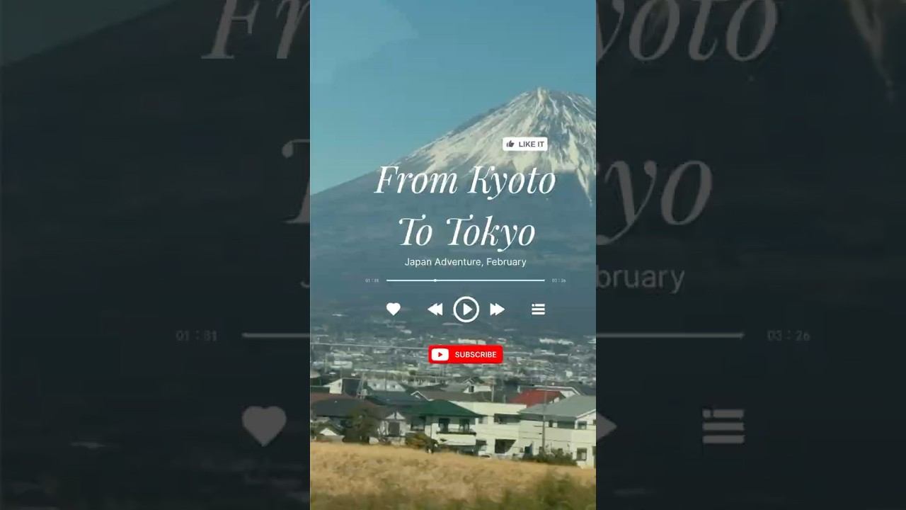 From Kyoto to Tokyo #japan #train #travel смотреть онлайн
