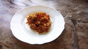 Рис с курицей и овощами
