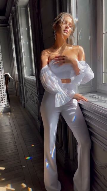 Маша Лобанова из т/ш "Холостяк" в белом комплекте на вечер 2021 MALINA Bonita 💍