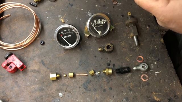 Gauge installation of Oil Pressure & Coolant Temperature Land Rover Series 2A 2 restoration repair