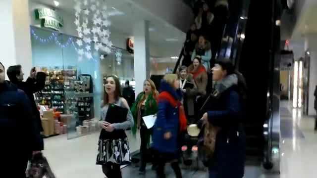Рождественский Флешмоб-концерт ТРК "Магигранд" Винница 2016 смотреть онлайн