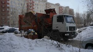 Мусоровоз МК-3454-03 на шасси МАЗ-5340B2 (В 893 ВС 122) / Garbage truck MAZ-5340.