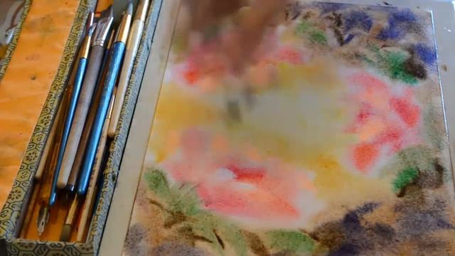 Пробую новую бумагу . Акварель. I try new paper.  Watercolor Painting | смотреть онлайн