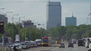 Путешествие в Европу. Трамваи в Варшаве. Warszawa trams 4k