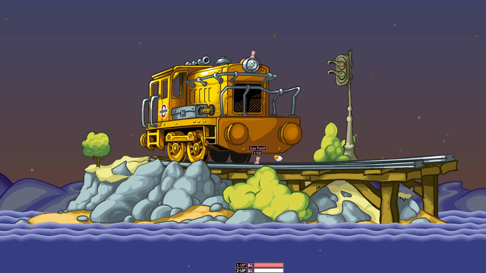 Worms Armageddon: Train смотреть онлайн