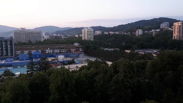 Корпус Коралл.Адлеркукорт.закат.sunset in Sochi смотреть онлайн