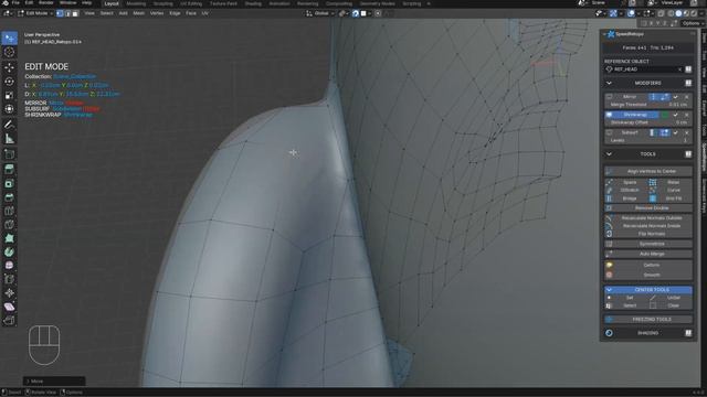 Speedretopo - Retopology of a Head