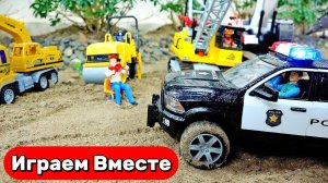 Машинки мультики 🦖🚓 Динозавры против полицейской машинки - весёлые игры для детей 🦖🚓