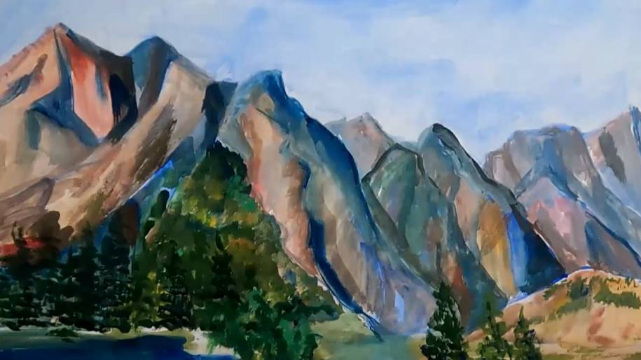 Горные пейзажи: как передать красоту природы в живописи? смотреть онлайн