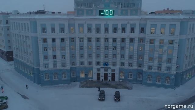 Норильск, управление комбината с высоты птичьего полёта
