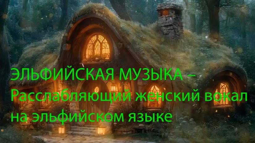 ЭЛЬФИЙСКАЯ МУЗЫКА – Расслабляющий женский вокал на эльфийском языке.