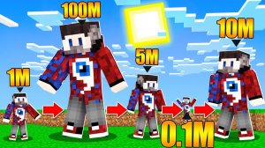 Майнкрафт, но Мой РОСТ меняется Каждую Секунду!