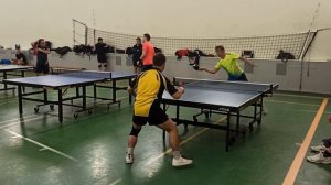 Силин М.(490) почти крушит Иванова С.(591) 17.10.2021  турнир по настольному теннису