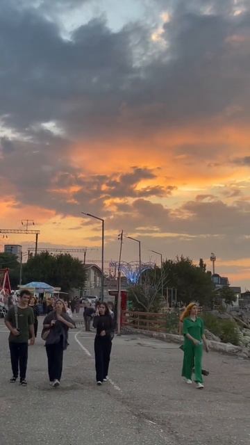 Махачкала парк пляж и закат 🌆