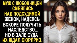 Муж с любовницей смеялись над подсудимой женой, надеясь вскоре получить наследство.. Но в зале суда