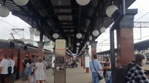 Станция МЦД Площадь Трёх Вокзалов в Москве наземная платформа метро Московских Центральных Диаметро