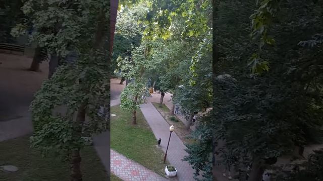 Санаторий "Горячий ключ". Вид с балкона. смотреть онлайн