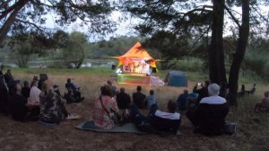 Дочь первый раз ночует в палатке | отдых с палатками | бардовский фестиваль | август 2024 | Брянск