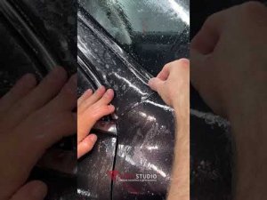 Инструкция по оклейке стойки лобового стекла Джили Атлас Про в защитную пленку