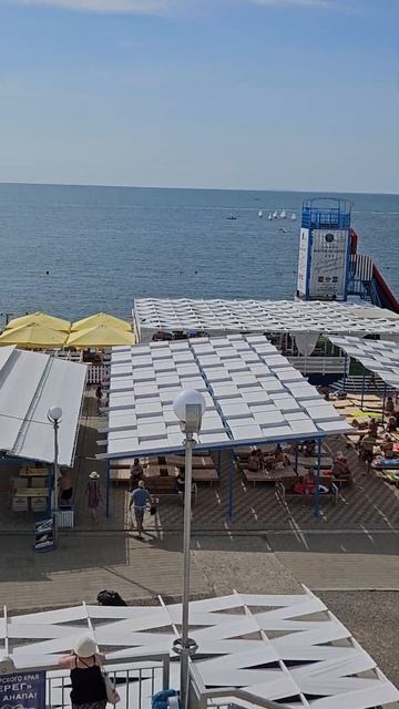 Анапа, пляж Высокий берег, людей 👌😁 смотреть онлайн