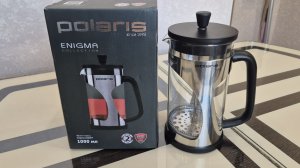 polaris Френч-пресс 1л.Заварочный чайник. Enigma-1000FP .Распаковка.