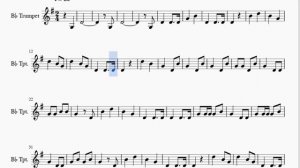 Trumpet Sheet Music: How to play The Last Post Bugle by British Army