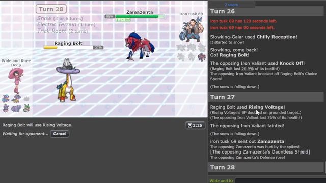 410 POWER RISING VOLTAGE RAGING BOLT Finally Unleashed : Pokemon Indigo Disk