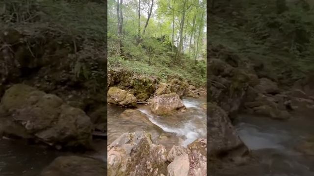 Водопады в станице Темнолесская, недалеко от п.Мезмай, Адыгея. смотреть онлайн