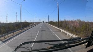 Износилось колесо на прицепе, пришлось ставить запаску. Заехал к медведице Нюре. Прибыл в Хабаровск