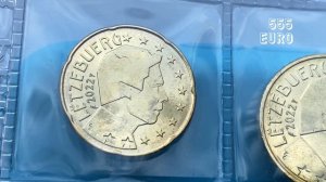 1 2 Euro coins 2022 Luxembourg 5 10 20 50 cent - Set Euros
