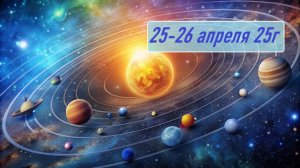 Гороскоп 25-26 апреля 25г Астропрогноз. Карта дня