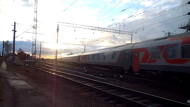 ЧС4Т с поездом Париж-Москва смотреть онлайн