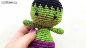 Амигуруми: схема Маленький Халк | Игрушки вязаные крючком