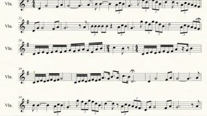 CON TE PARTIRÓ   Andrea Bocelli ( Violin Sheet - Partitura para Violín )